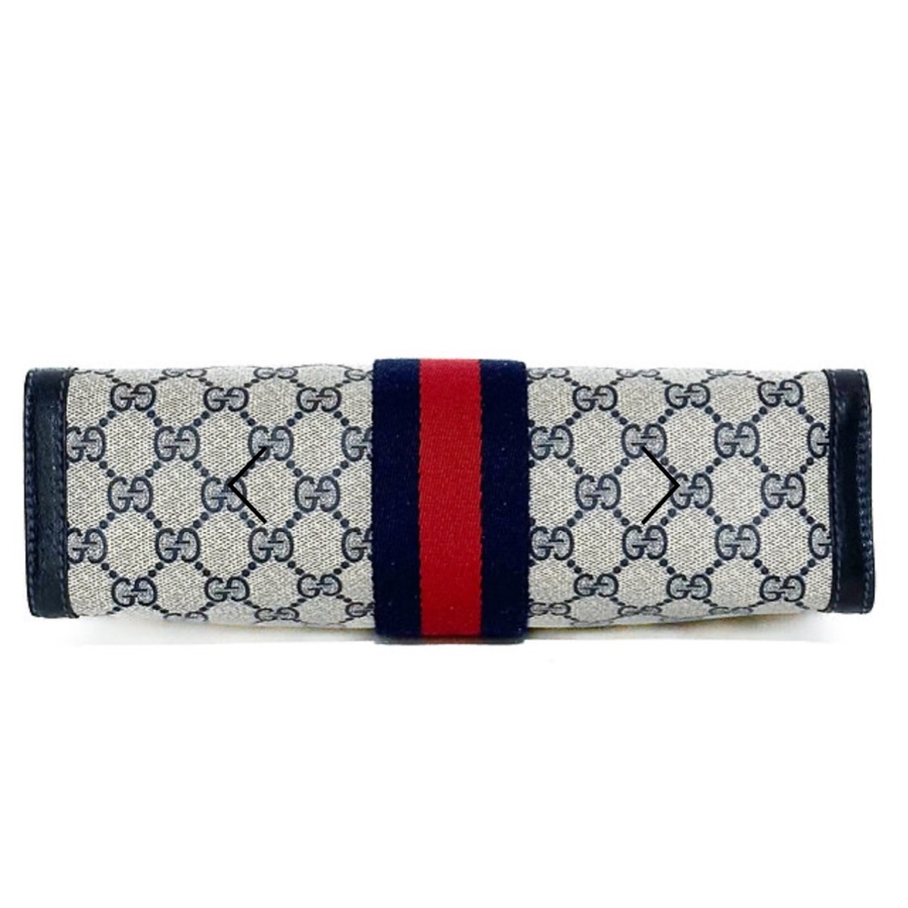 Gucci Navy and Red sherry line vintage - Picture 5 of 12